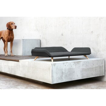 Antracitový pelech pre psa 69x101 cm Letto Mottled Anthracite M – MiaCara - Image 2