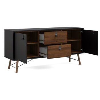 Čierna komoda Tvilum Ry, 150 x 72 cm - Image 4