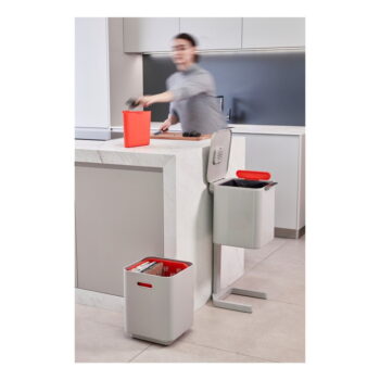 Krémovobiely kôš na triedený odpad Joseph Joseph Totem Compact, 40 l - Image 7