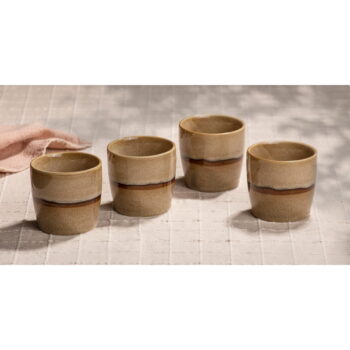 Svetlohnedé porcelánové hrnčeky na espresso v súprave 4 ks 350 ml Haven – Ladelle – Obrázok 4