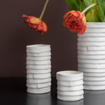 Porcelánové svietniky v súprave 2 ks Ribbon – Mette Ditmer Denmark - Image 5