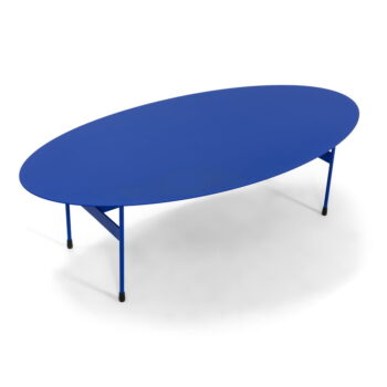 Modrý kovový konferenčný stolík 39x120 cm Mira – Spinder Design – Obrázok 5