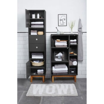 Antracitovosivá vysoká/závesná kúpeľňová skrinka 66x100 cm Color Bath – Tom Tailor – Obrázok 9