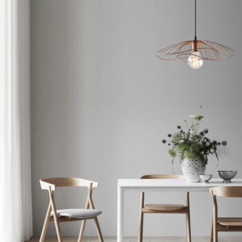 Závesné svietidlo v medenej farbe ø 50 cm Tel – Opviq lights - Image 3