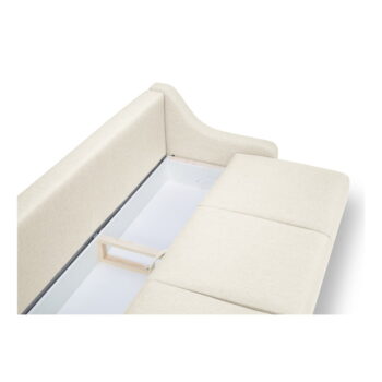Krémovobiela rozkladacia pohovka s úložným priestorom Mazzini Sofas Freesia - Image 5