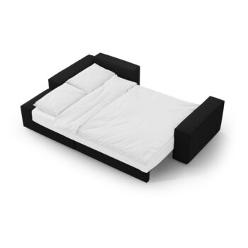 Čierna rozkladacia rohová pohovka (ľavý roh) Jodie – Micadoni Home - Image 7