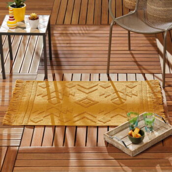 Okrovožltý prateľný koberec 120x170 cm Cilaos – douceur d'intérieur - Image 2