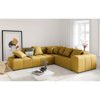 Žltý vankúš k modulárnej pohovke Rome - Cosmopolitan Design - Image 4