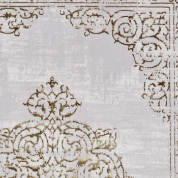 Koberec vo svetlosivo-zlatej farbe 80x150 cm Artemis – Think Rugs - Image 5