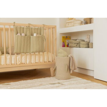 Svetlozelené látkové detské úložné boxy v súprave 2 ks ø 30x20 cm Bambie Olive – Lorena Canals - Image 9