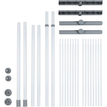 Biely kovový kúpeľňový regál 120x300 cm Herkules – Wenko - Image 8