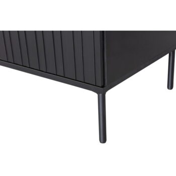 Čierny TV stolík z borovicového dreva 100x56 cm Gravure – WOOOD - Image 8