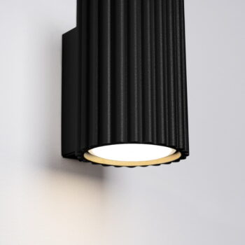 Čierne nástenné svietidlo Gleam – Nice Lamps - Image 9