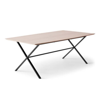 Rozkladací jedálenský stôl s doskou v dubovom dekore v prírodnej farbe 90x165 cm Meza – Hammel Furniture