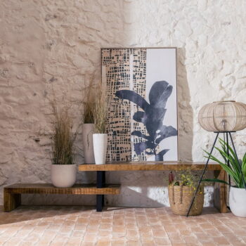 Konzolový stolík z mangového dreva v prírodnej farbe 40x140 cm Ava – Ixia - Image 7