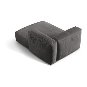 Sivý modul pohovky z textílie bouclé (pravý roh) Martina – Micadoni Home - Image 3