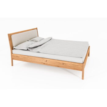 Dvojlôžková posteľ z dubového dreva s čalúneným čelom 140x200 cm Pola - The Beds – Obrázok 6