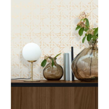 Stolová lampa v zlatej farbe s kovovým tienidlom (výška 28 cm) Mahala - Kave Home - Image 3