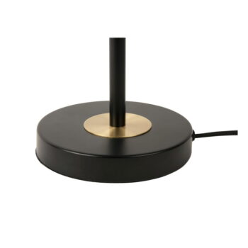 Čierna stolová lampa s kovovým tienidlom (výška 40 cm) Gold Disc – Leitmotiv – Obrázok 4