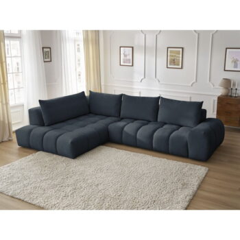 Tmavomodrá rohová pohovka Everest – Bobochic Paris – Obrázok 7