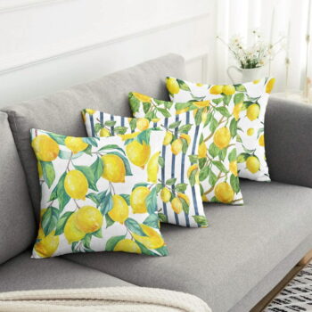 Obliečky na vankúše v súprave 4 ks 43x43 cm Lemons – Mila Home - Image 4