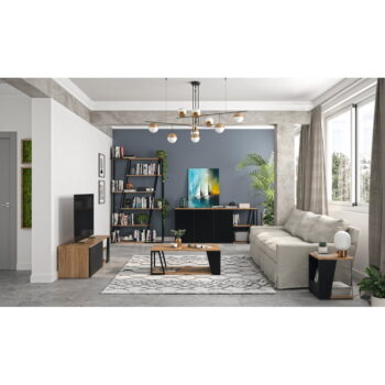 Konferenčný stolík s doskou v dekore orechového dreva 100x55 cm Albi - TemaHome - Image 4
