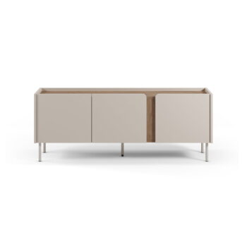 TV stolík v dekore duba v krémovo-prírodnej farbe 140x53x35 cm Lucile – Marckeric
