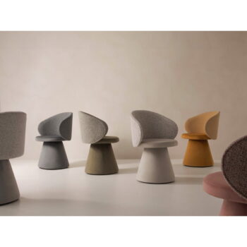 Tmavozelené kreslo z textílie bouclé Inez – Micadoni Home - Image 7