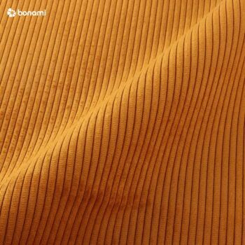 Žltá menčestrová rozkladacia rohová pohovka Micadoni Home Moghan, ľavý roh – Obrázok 3