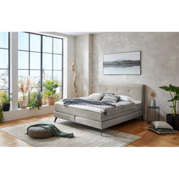 Svetlosivá boxspring posteľ 160x200 cm ANCONA – Meise Möbel - Image 5