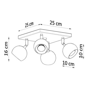 Biele bodové svietidlo 25x25 cm Ollo – Nice Lamps - Image 5