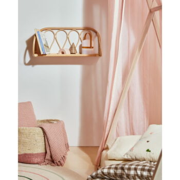 Svetloružový bavlnený baldachýn Carelene - Kave Home - Image 2
