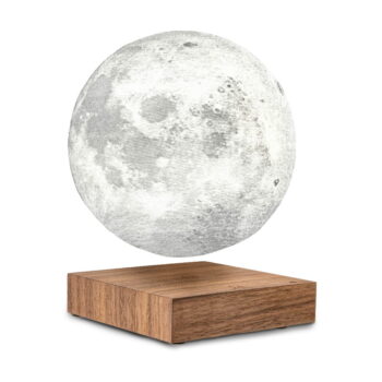 Hnedá LED stolová lampa (výška  14 cm) Moon – Gingko