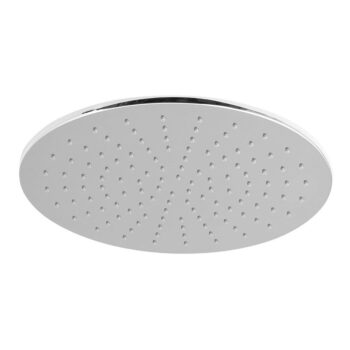 Mosadzná hlavová sprcha v lesklo striebornej farbe ø 30 cm – Sapho – Obrázok 2