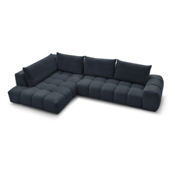 Tmavomodrá rohová pohovka Everest – Bobochic Paris – Obrázok 5