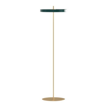 Tmavozelená LED stojacia lampa so stmievačom s kovovým tienidlom (výška  151 cm) Asteria Floor – UMAGE