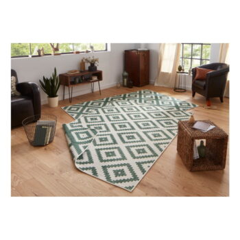 Zeleno-krémový vonkajší koberec NORTHRUGS Malta, 120 x 170 cm - Image 2