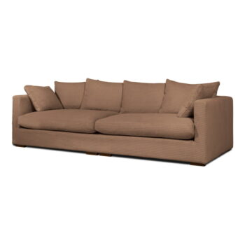 Svetlohnedá menčestrová pohovka 266 cm Comfy – Scandic - Image 2