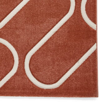 Koberec v tehlovej farbe 120x170 cm Linear Curve – Catherine Lansfield - Image 7