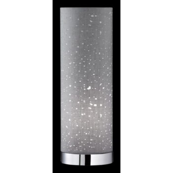 Sivá stolová lampa s textilným tienidlom (výška  35 cm) Thor – Fischer & Honsel - Image 2