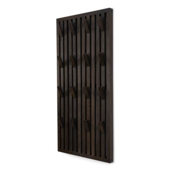 Tmavohnedý vešiakový panel z dubového dreva 46x100x8 cm Parco – Spinder Design - Image 2