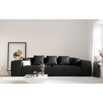 Čierny vankúš k modulárnej pohovke Rome - Cosmopolitan Design - Image 3