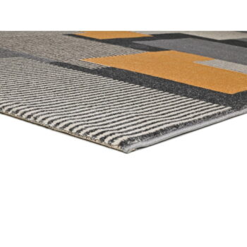 Sivo-oranžový koberec Universal Leo Square, 80 x 150 cm – Obrázok 3