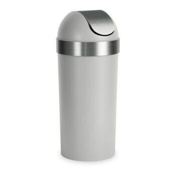 Sivý plastový odpadkový kôš 62 l Venti – Umbra - Image 3