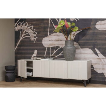 Krémový TV stolík z borovicového dreva 181x56 cm Miller - WOOOD - Image 5