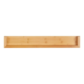 Bambusová nástenná polica Wenko Dark, šírka 60 cm - Image 2