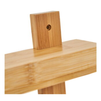 Bambusový nástenný vešiak s poličkou - Casa Selección – Obrázok 3