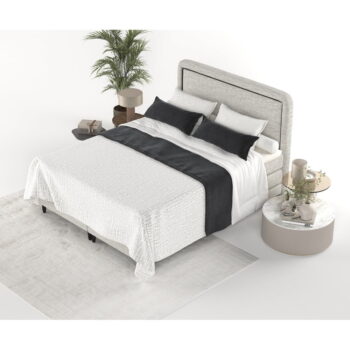 Svetlosivá boxspring posteľ 140x200 cm Dove – Maison de Rêve - Image 10