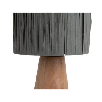 Stolová lampa s tienidlom z papierového výpletu v sivo-prírodnej farbe (výška 33 cm) Sheer Cone – Leitmotiv – Obrázok 4