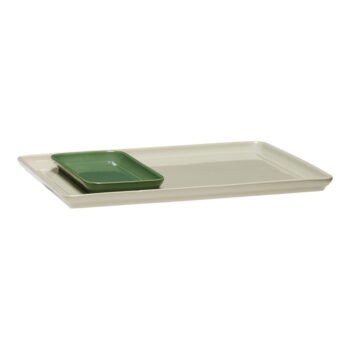 Keramické dekoratívne tácky v súprave 2 ks 26x35 cm Amare – Hübsch – Obrázok 7